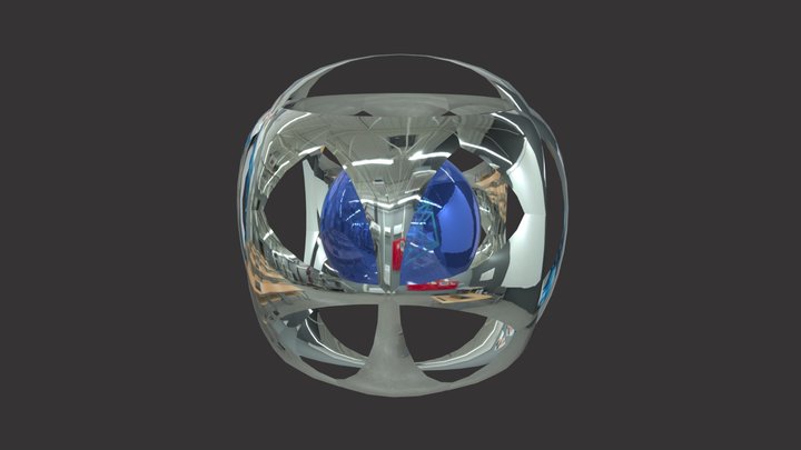 Bola de navidad del futuro 3D Model
