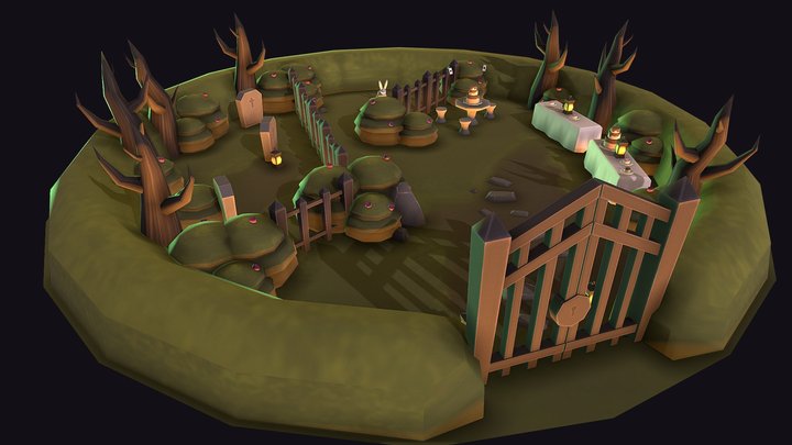 Magic Garden 3D Model