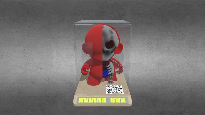 Munny Box Red 3D Model