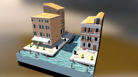 CityScene_Venice 3D Model