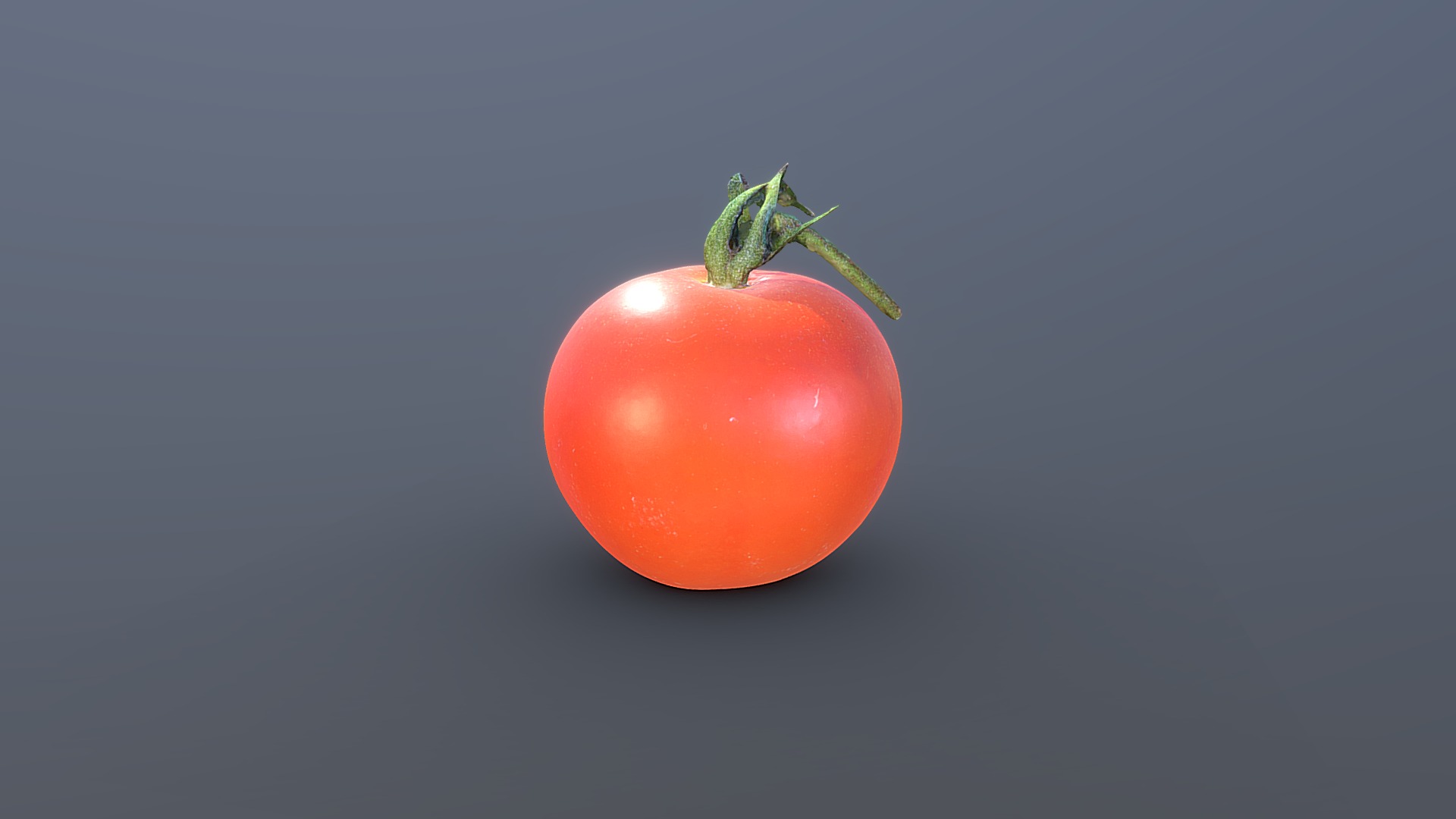 3D model Cherry Tomato - This is a 3D model of the Cherry Tomato. The 3D model is about a tomato with a stem.