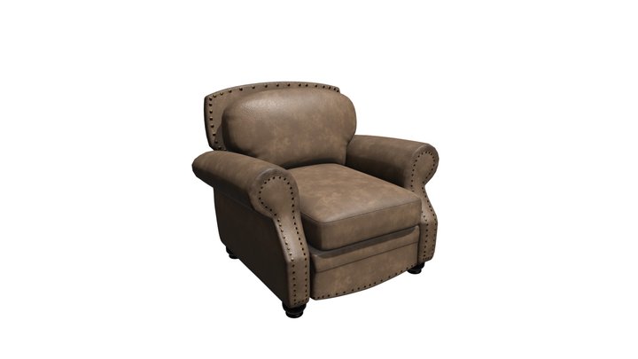 Abrianna Cafe Stationary Chair 3D Model