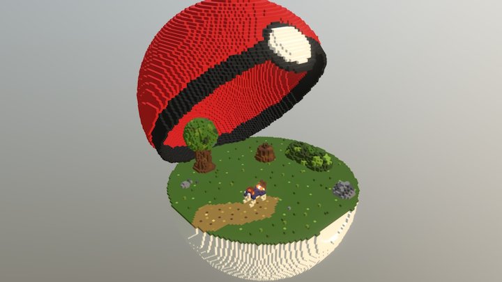 Pokeball habitat 3D Model