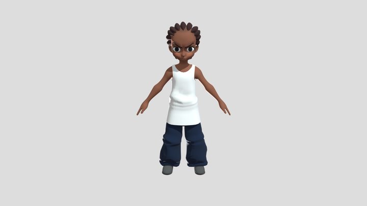 Riley In Bundogs 3D Model