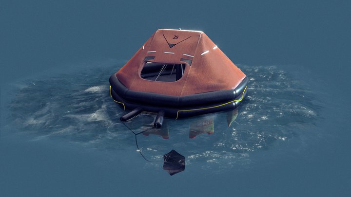Life Raft 3D Model