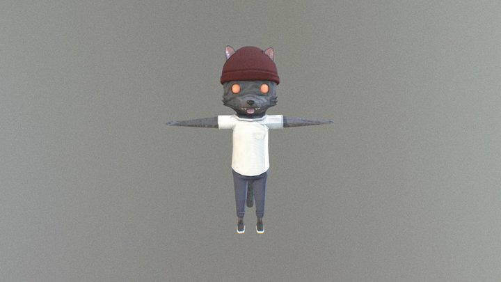 Riff Raff Wolf 3D Model