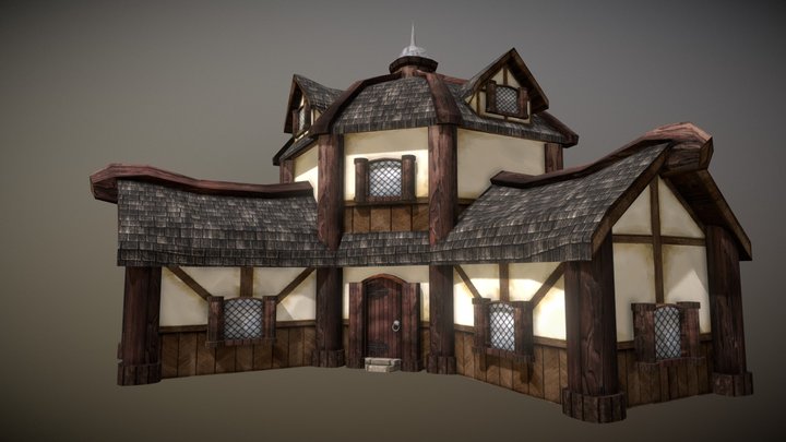 Fantasy Cottage 3D Model