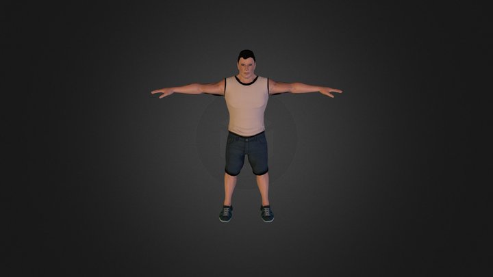 Sport Character 3D Model