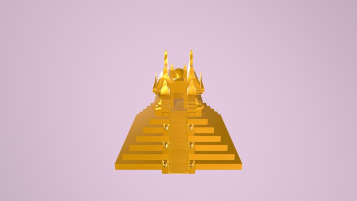 Gold Temple 3D Model