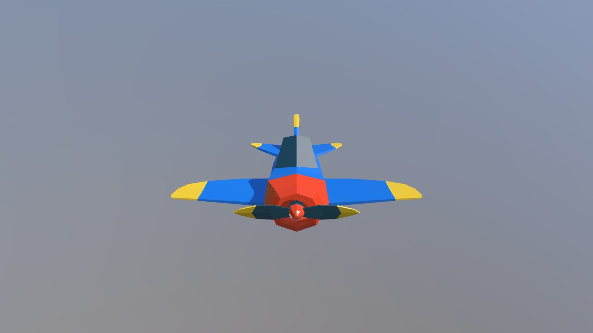 Avião Low Poly