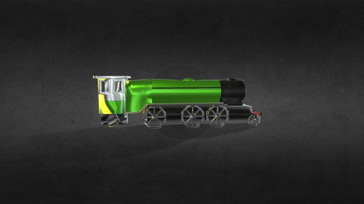 modelado de tren 3D Model