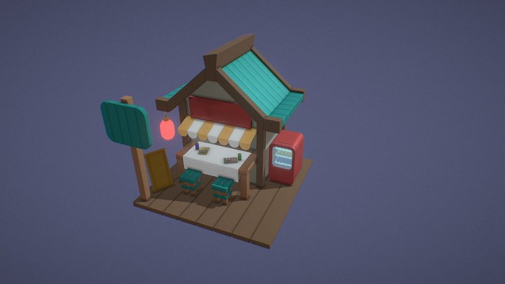 Restaurante Japonês 3D Model
