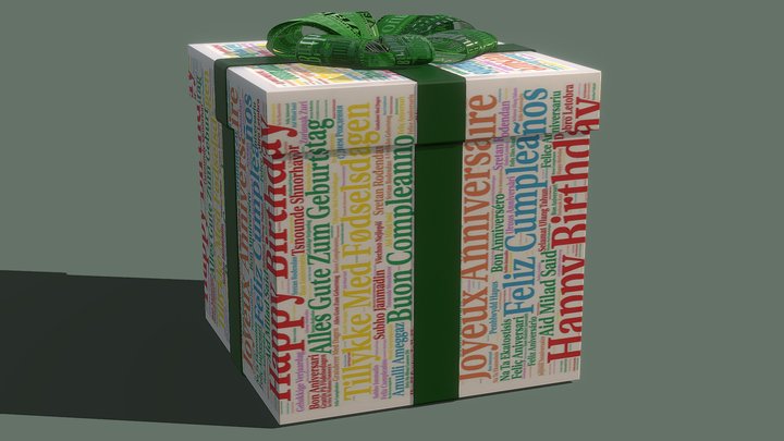 Birthday Gift 3D Model