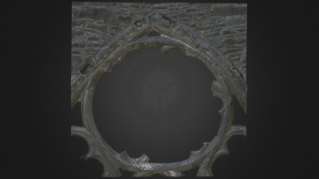 Jerpoint Abbey,  Rose - From Laser Scan 3D Model