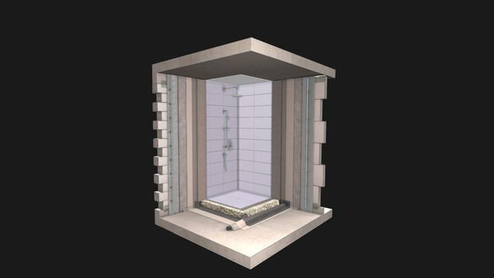 BG Bond Wet room system final 3D Model