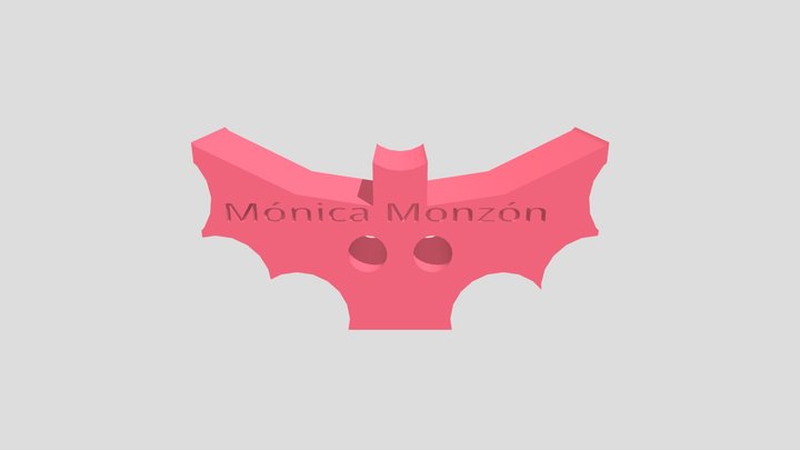 Bat Button - Mónica Monzón 3D Model
