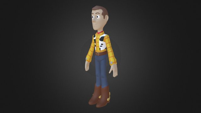 Woody Incomplete 3D Model