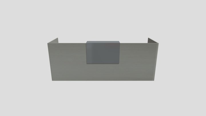 2800mm EXECUTIVE OFFICE RECEPTION TABLE P-RA2808 3D Model