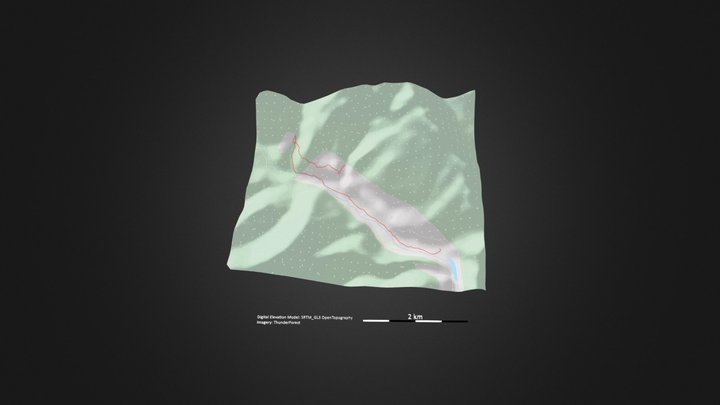 孟屯河谷（高桥沟）_等高地图 – Free 3D Model STL