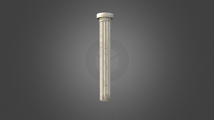 Ancient Greece Temple - Colonne 3D Model
