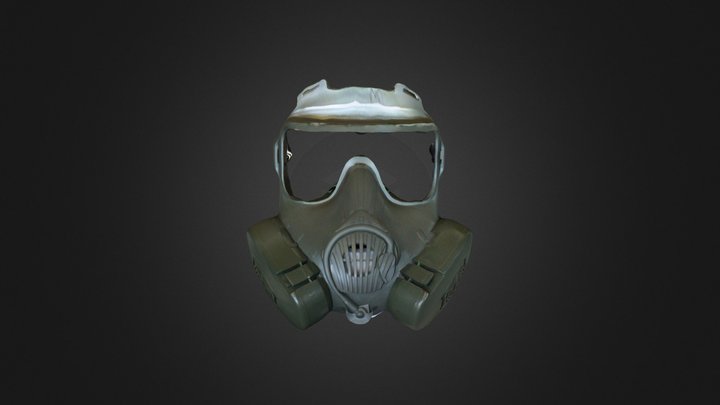 gas mask with fans 3D Model