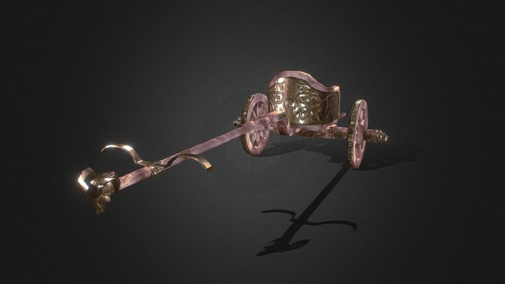Low Poly Charriot 3D Model