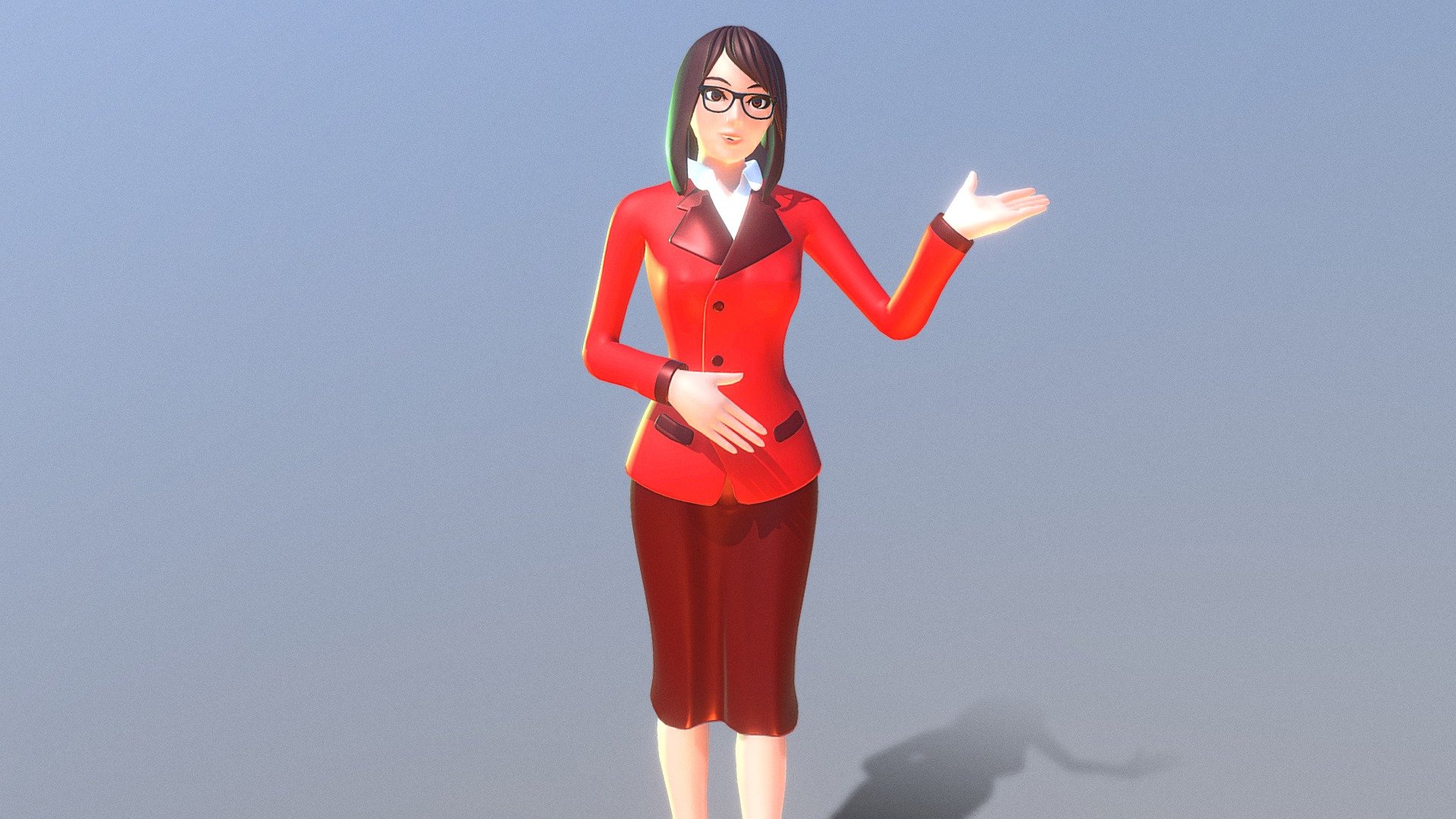 Office Secretary Girl Buy Royalty Free 3d Model By Sameka 26c12a0