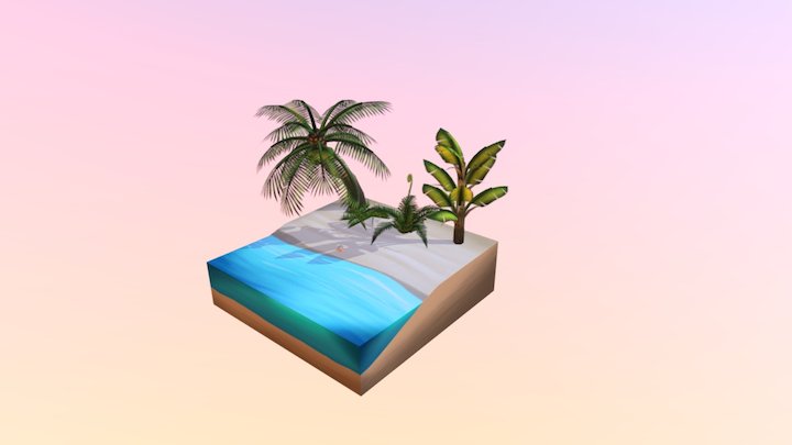 Handpainted Diorama 3D Model