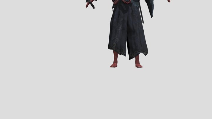 Oni Samurai 3D Model