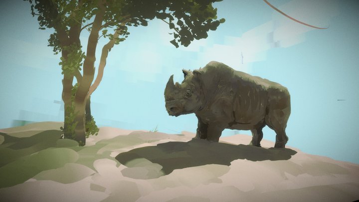 Quill - The last rhino 3D Model