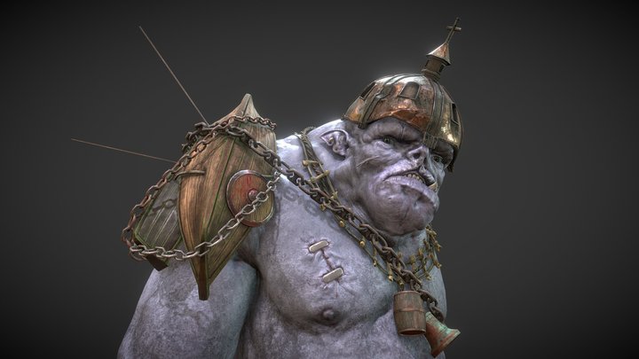 Giant Troll 3D Model