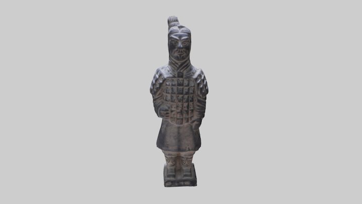 Terracotta Warrior Figurine 3D Model