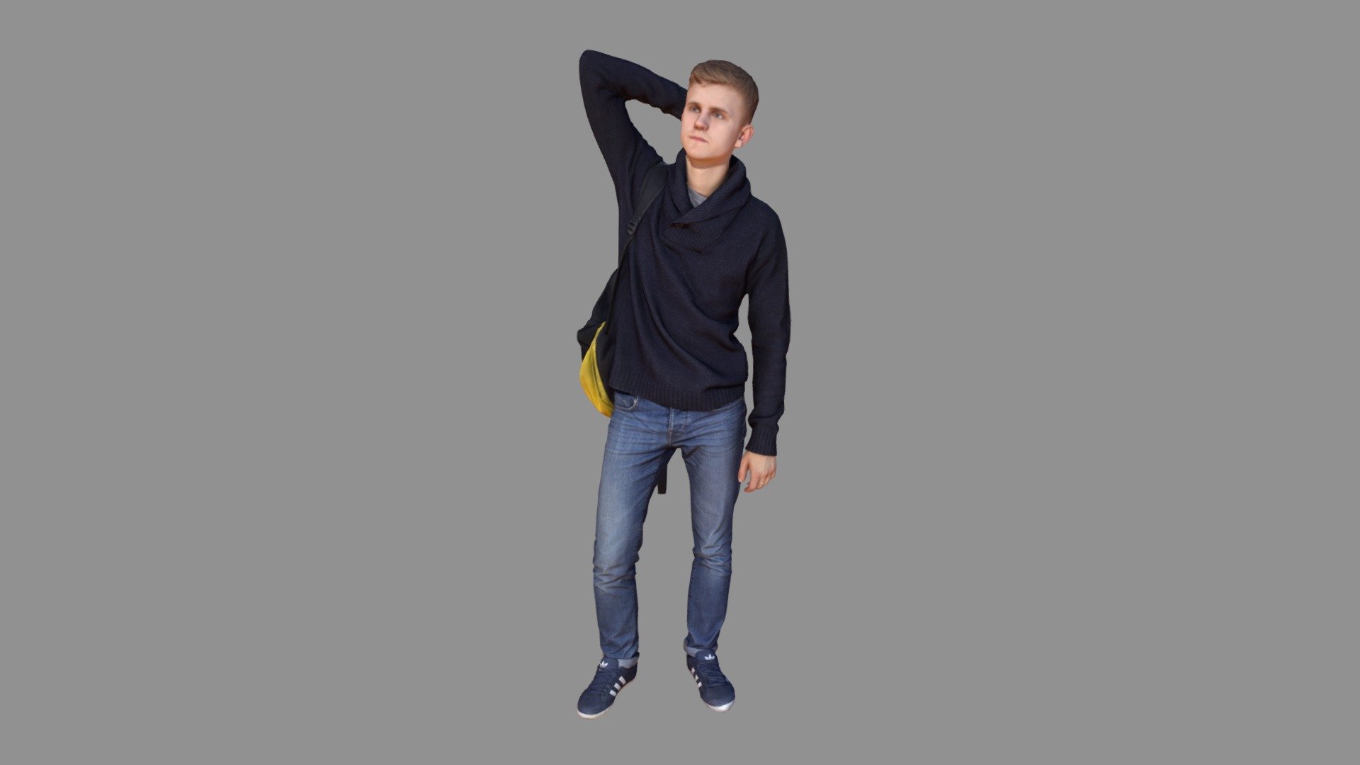 Casual Man with Bag