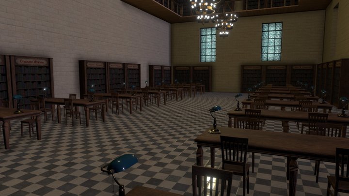 Environment - Library 3D Model