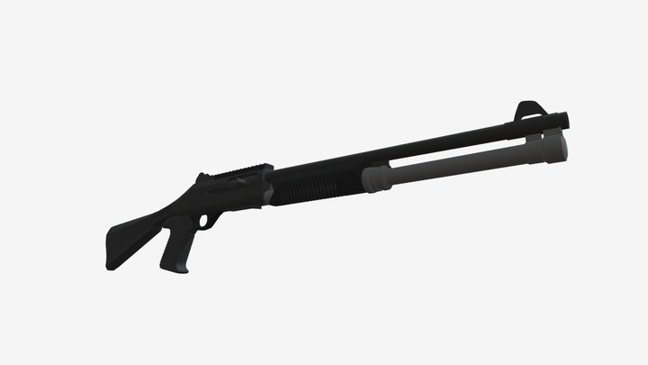Benelli M1014 M4 3D Model