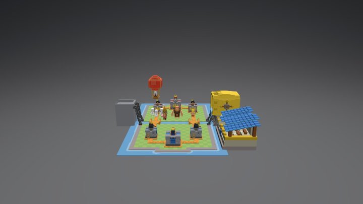 Clash- Royale01 3D Model