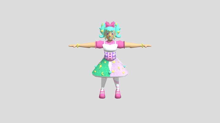 Decora Girls - Elaina 3D Model