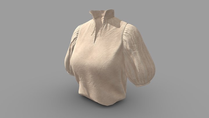 Pirate Shirt 3D Model