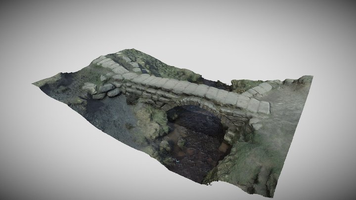 Packhorse Bridge, Burbage Brook 3D Model