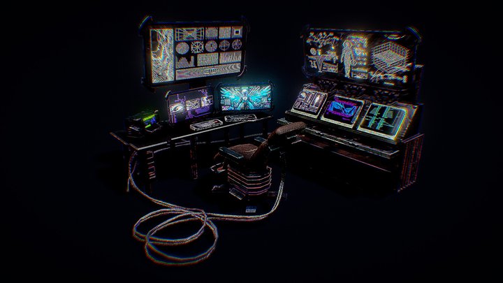 Netrunner Office – Free 3D Model STL
