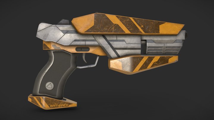 Laser Pistol 3D Model