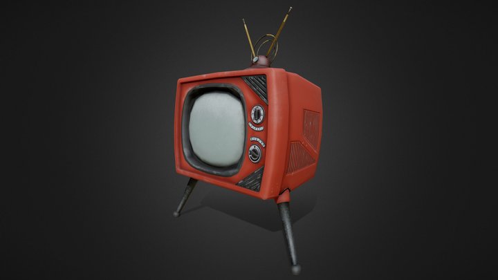 Retro Tv 3D Model