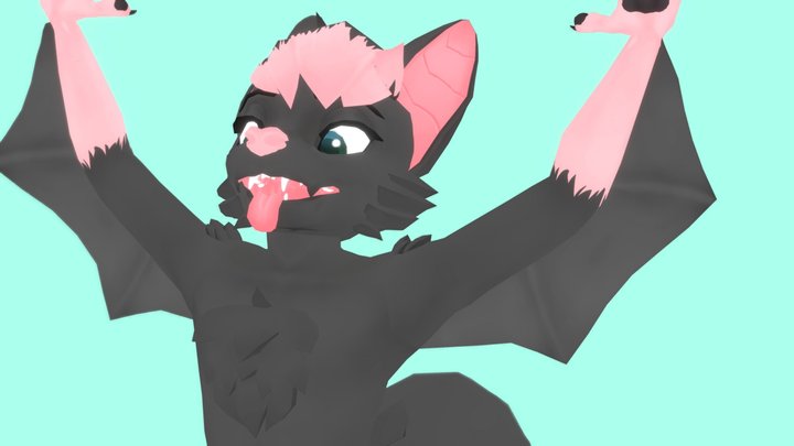 Ritzy Bat VRChat Avatar 3D Model