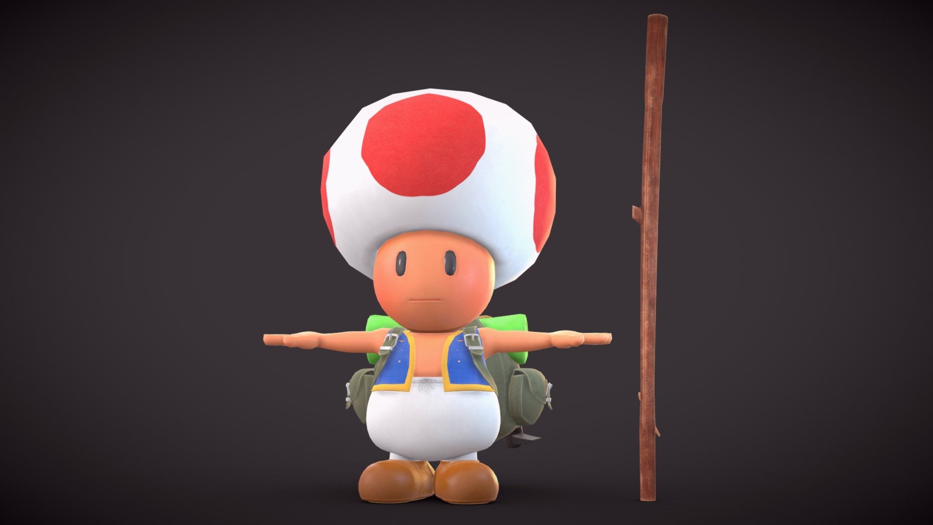 Toad From The Super Mario Bros Movie Buy Royalty Free 3d Model By Nigam Nigamxcreations 2007