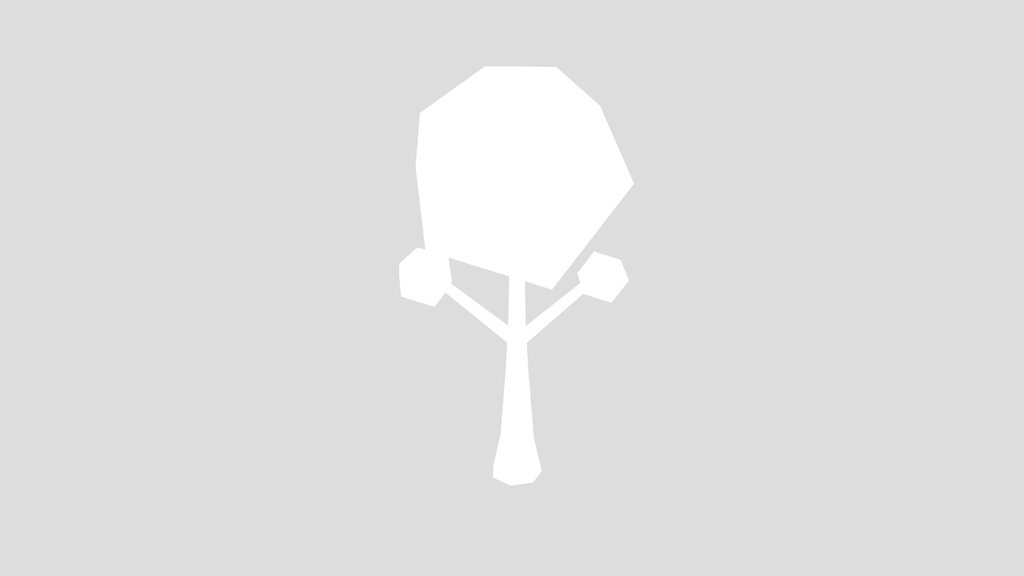 Low Poly Stylized Tree