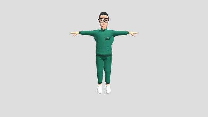 squid game player rig version 3D Model