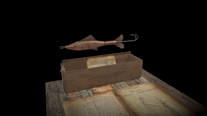 $101,200 Antique Fishing Lure 3D Model