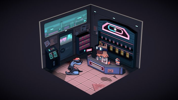 Future Pharmacy 3D Model