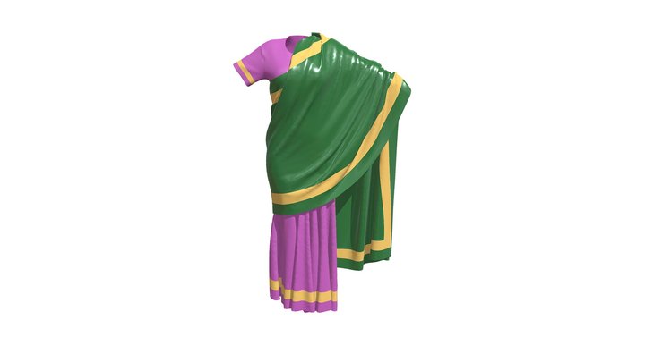 India Saree 3D Model