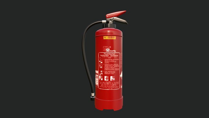 Firefighter Vision: Fire Extinguisher 3D Model